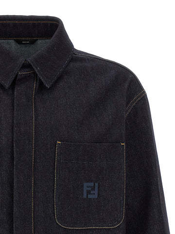 Blue Cotton Denim Jacket