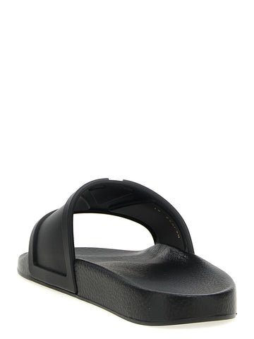 Black Plastic Slides