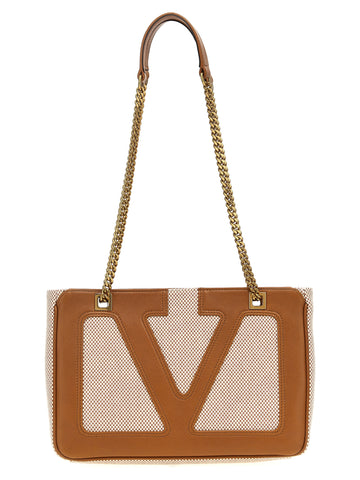 Beige Cotton Tote Bag