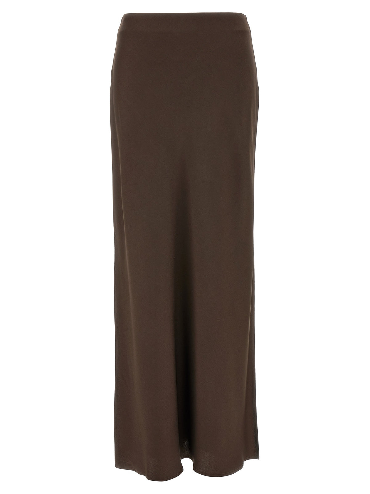 Brown Acetate Mini Skirt