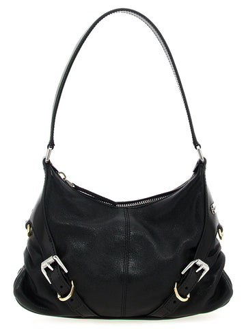 Black Lamb Leather Shoulder Bag
