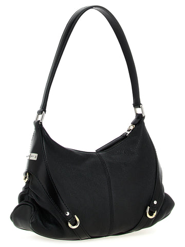 Black Lamb Leather Shoulder Bag