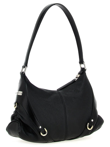 Black Lamb Leather Shoulder Bag
