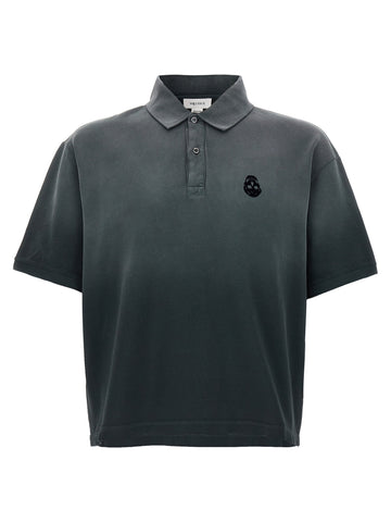 Gray Cotton Polo Shirt