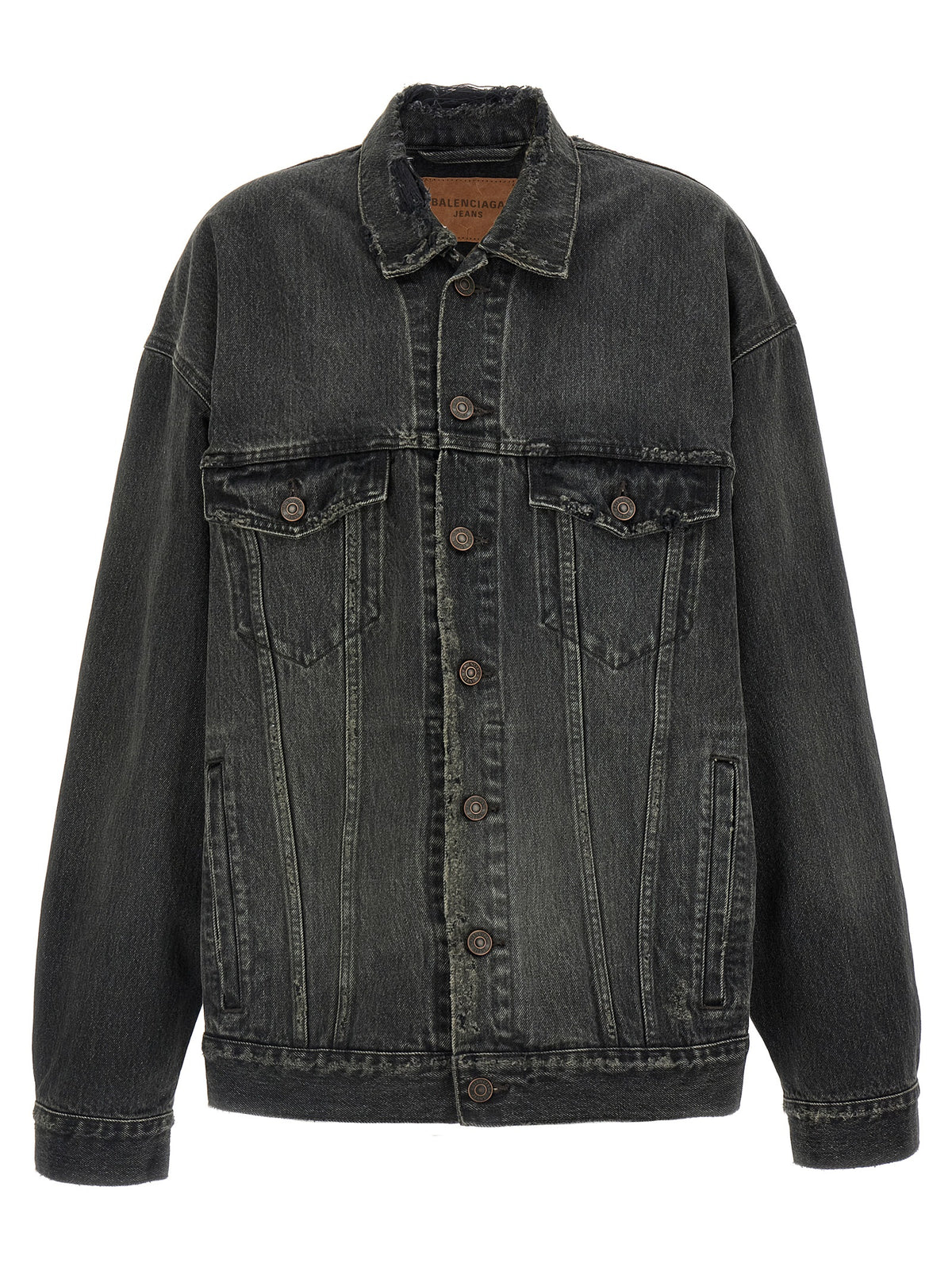 Gray Cotton Denim Jacket