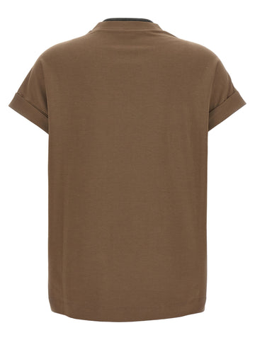 Brown Cotton T-Shirt