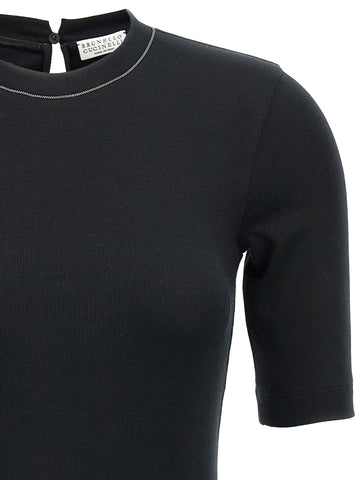 Black Cotton T-Shirt