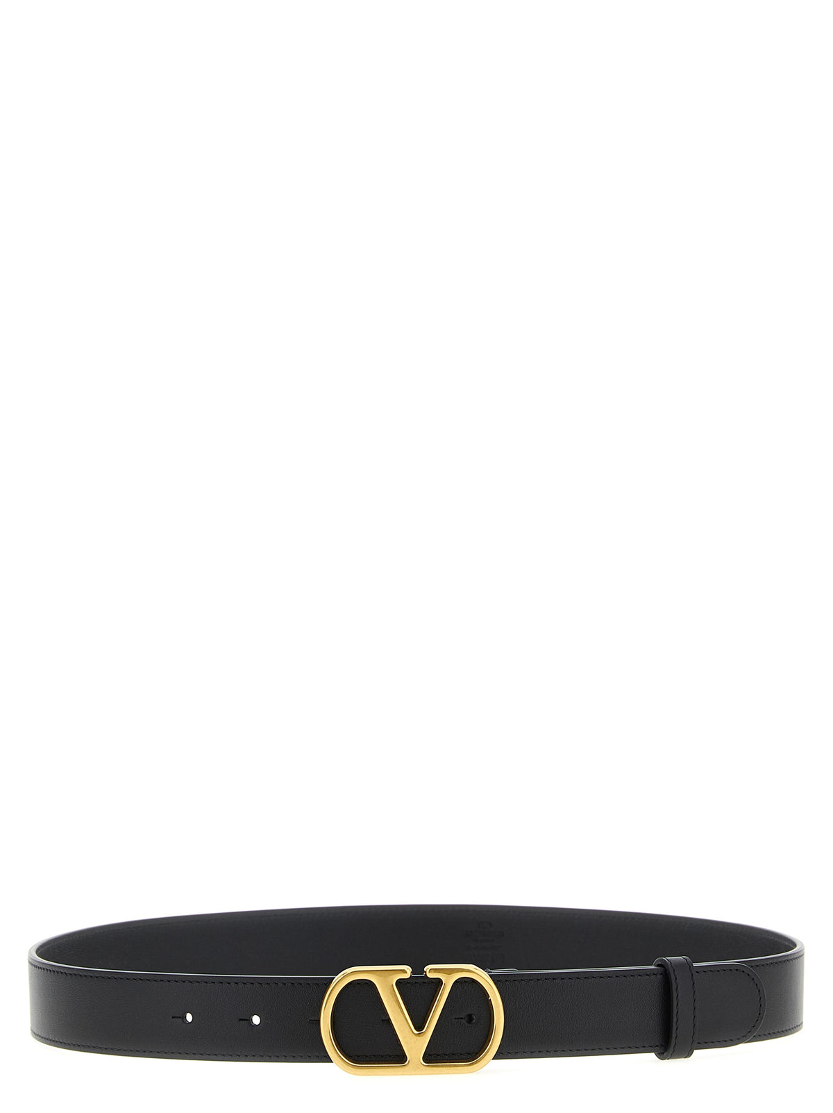 Black Calfskin Regular Belt