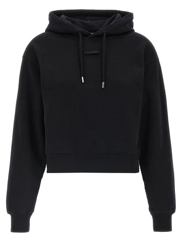 Black Cotton Hoodie
