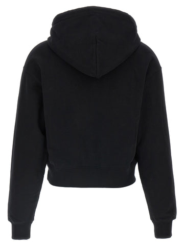 Black Cotton Hoodie