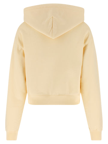 Beige Cotton Hoodie