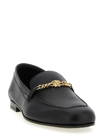 Black Calfskin Slip-On Loafers
