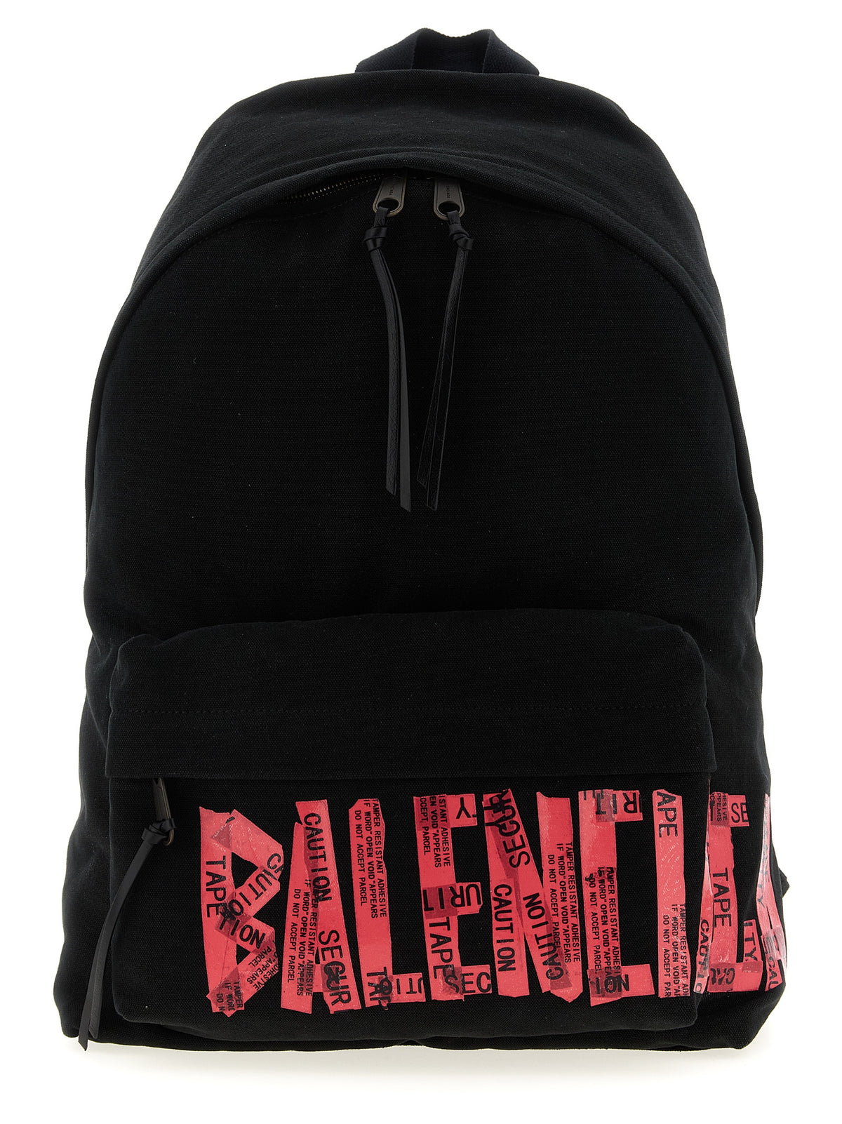 Black Cotton Backpack