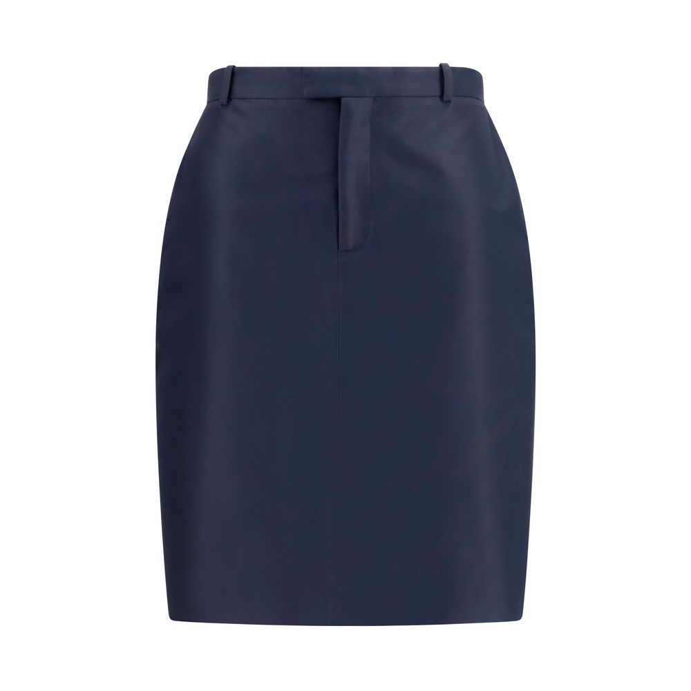 Blue Silk Skirt