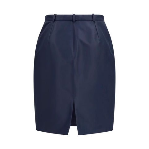 Blue Silk Skirt