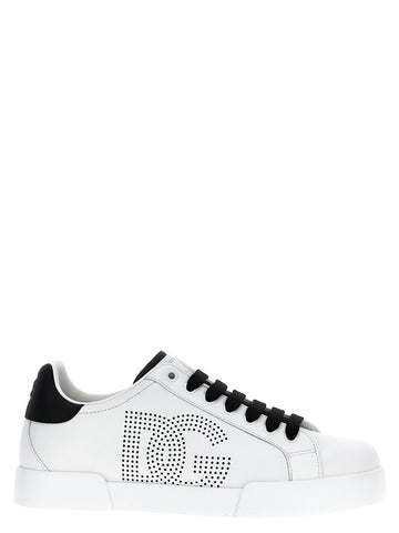 Bicolor Calfskin Low Top Sneakers