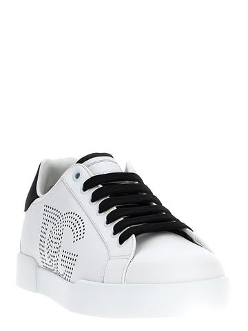 Bicolor Calfskin Low Top Sneakers