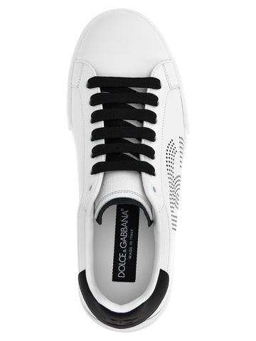 Bicolor Calfskin Low Top Sneakers