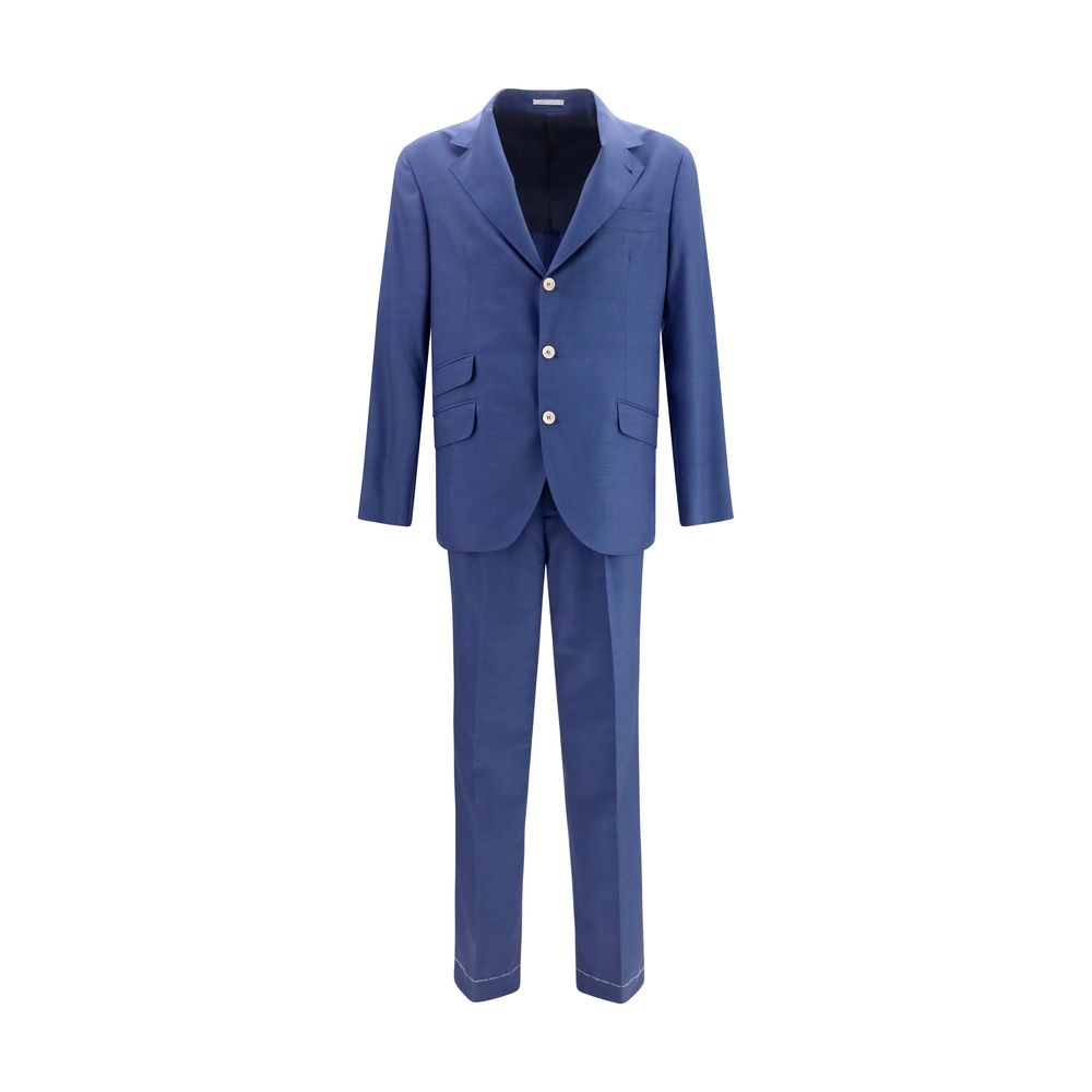 Blue Wool Oves Aries Two-Piece Suit