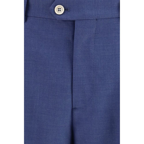 Blue Wool Oves Aries Two-Piece Suit