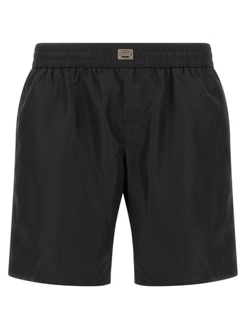 Black Polyamide Swim Shorts