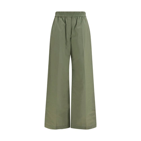 Bicolor Cotton Casual Pants