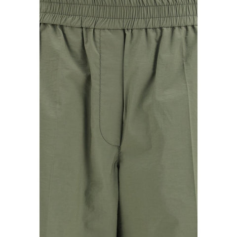 Bicolor Cotton Casual Pants
