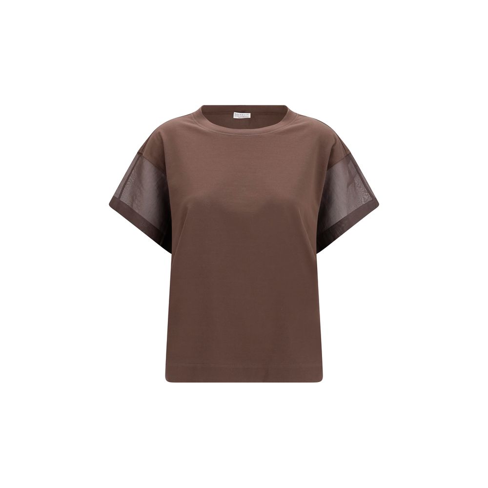 Brown Cotton T-Shirt
