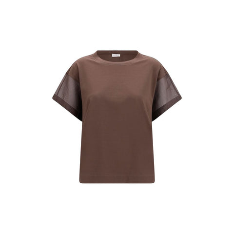 Brown Cotton T-Shirt