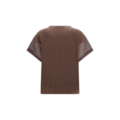 Brown Cotton T-Shirt