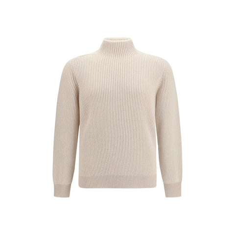 Beige Cashmere Turtleneck