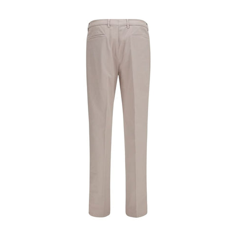 Beige Cotton Chino Pants