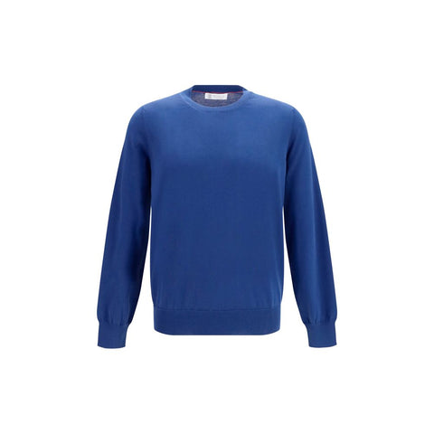 Blue Cotton Sweatshirt