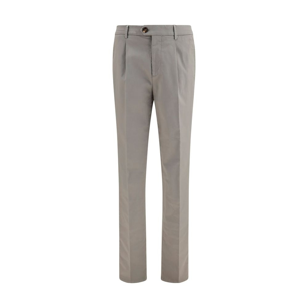 Bicolor Cotton Chino Pants