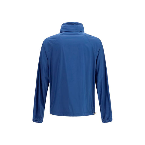 Blue Polyester Shell Jacket