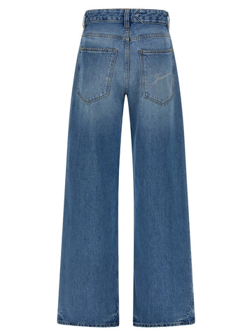Blue Cotton Jeans Denim