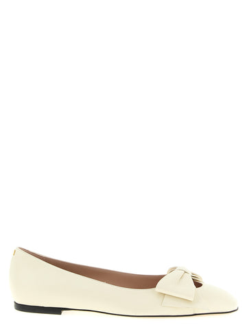White Leather Ballet Flats
