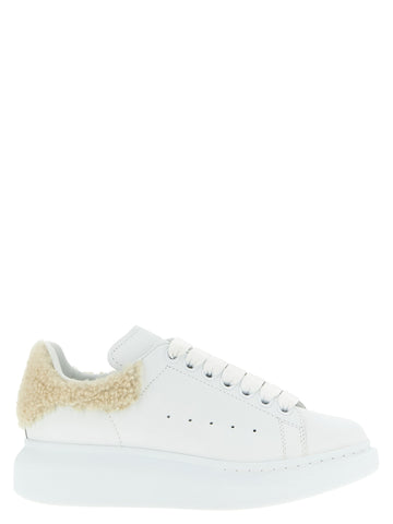 Beige Calfskin Chunky Sneakers