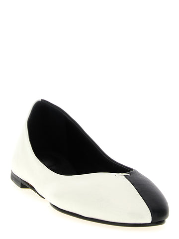 Bicolor Lamb Leather Ballet Flats