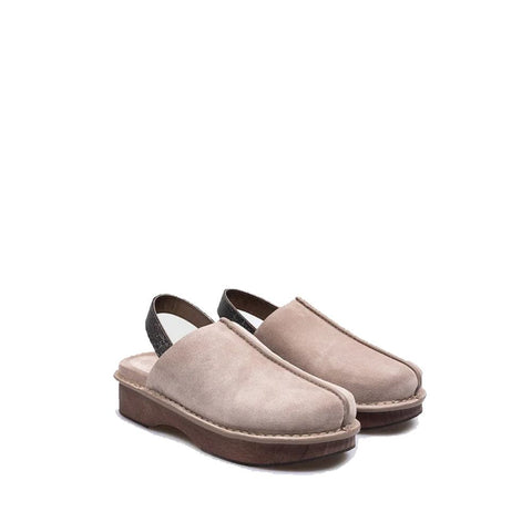 Brown Leather Mules