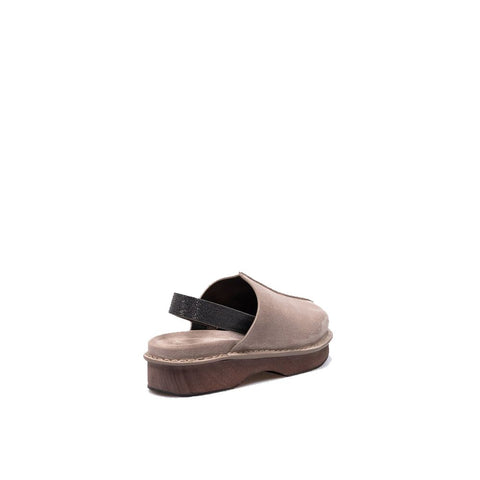 Brown Leather Mules