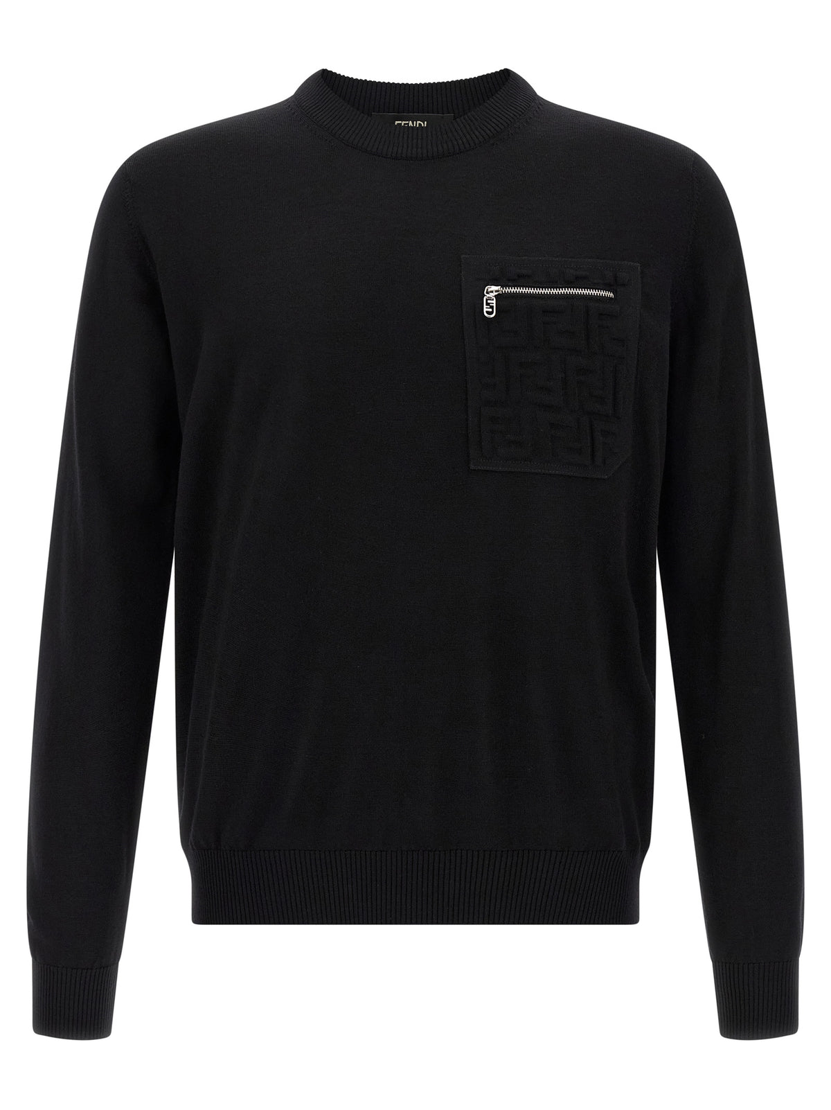 Black Virgin Wool Cardigan