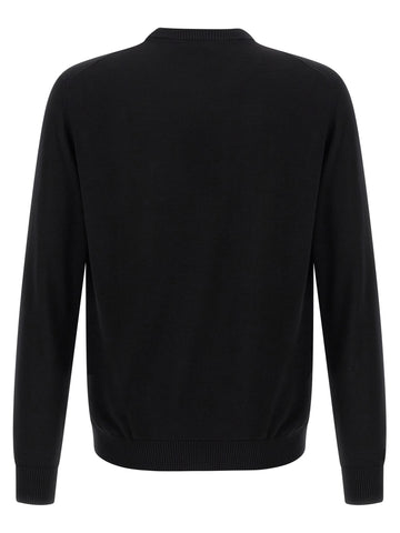 Black Virgin Wool Cardigan
