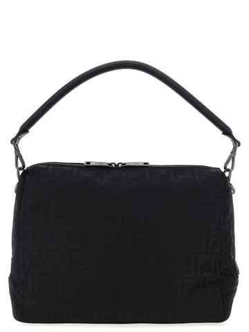 Black Polyamide Shoulder Bag