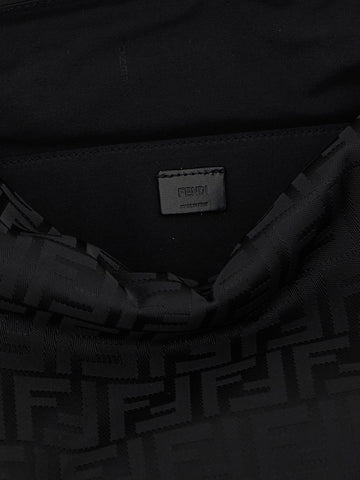 Black Polyamide Shoulder Bag
