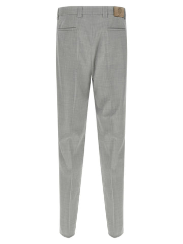 Gray Virgin Wool Dress Pants
