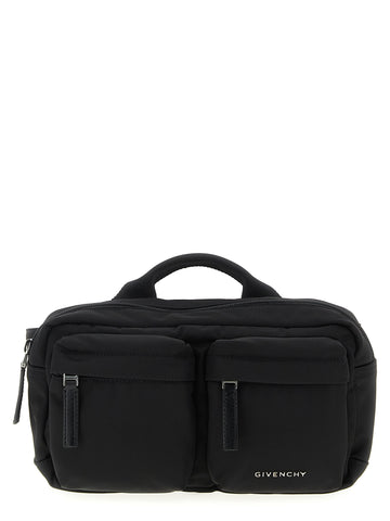 Black Polyamide Crossbody Bag