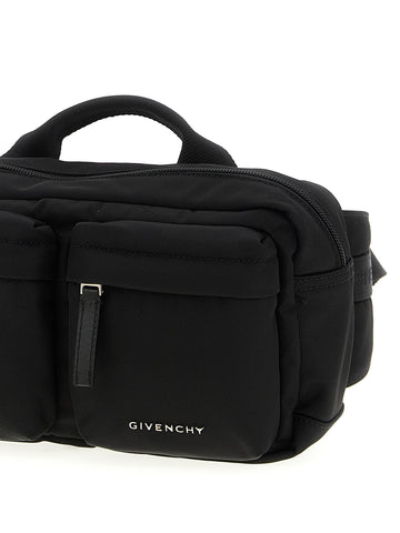 Black Polyamide Crossbody Bag