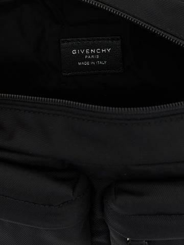 Black Polyamide Crossbody Bag