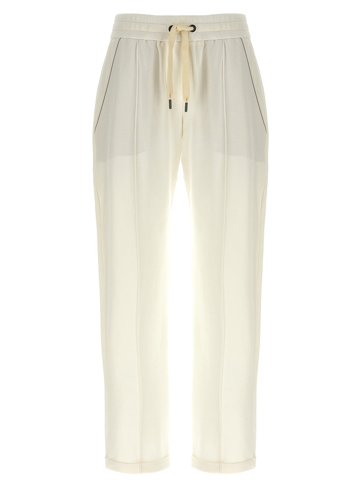 White Cotton Joggers (Workout Pants)
